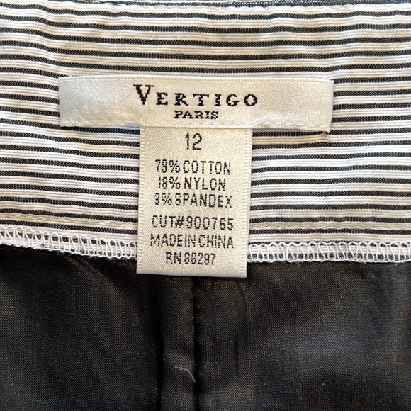 Gray and Black Pin Striped Skirt - Picture 4 of 4